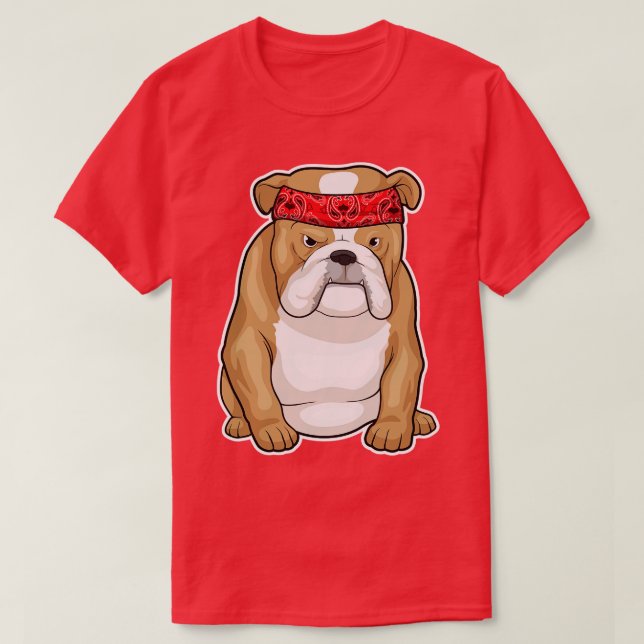Bulldog Bandana T-Shirt (Design vorne)