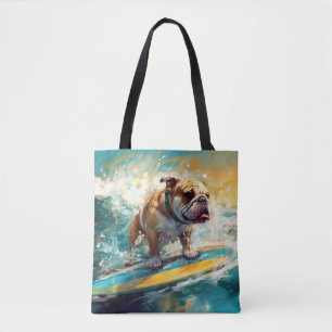 Bulldog Beach Surfen Malerei