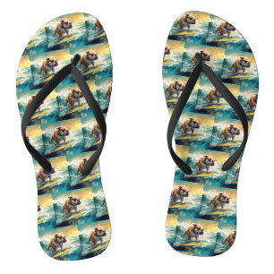 Bulldog Beach Surfgrafik Flip Flops