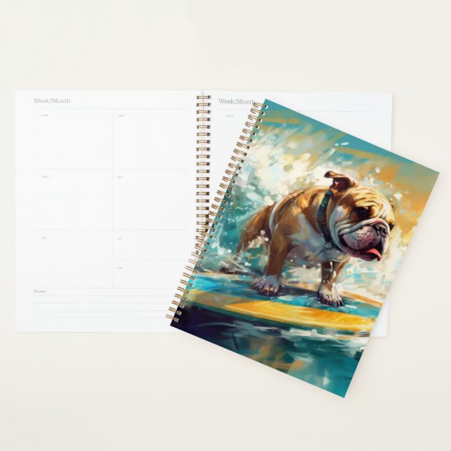 Bulldog Beach Surfgrafik Planer (Anzeige)