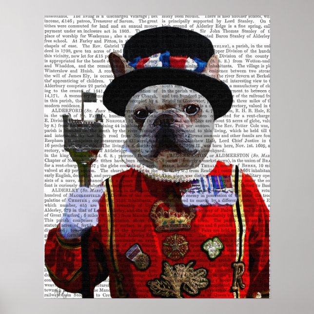 Bulldog Beefeater Poster (Vorne)