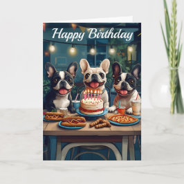 Bulldog Birthday Karte