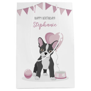 Bulldog Birthday Mittlere Geschenktüte