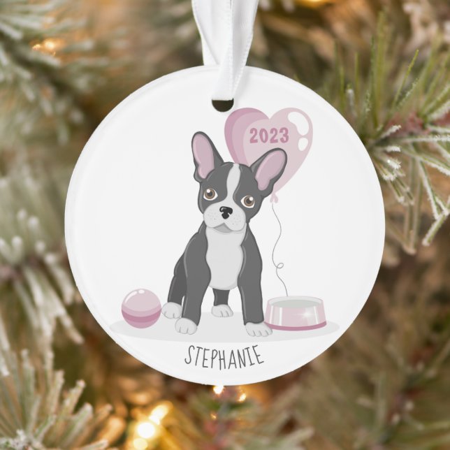 Bulldog Birthday Ornament (Baum)