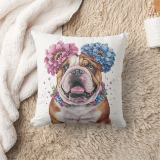 Bulldog Blume Crossover Print Kissen