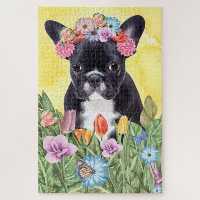 Bulldog-Blume Puzzle (Vertikal)