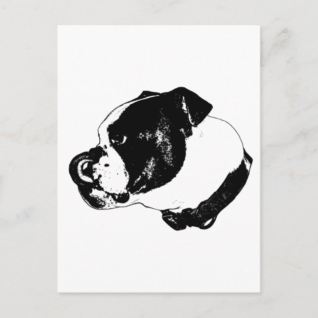 Bulldog Bold Postkarte (Vorderseite)
