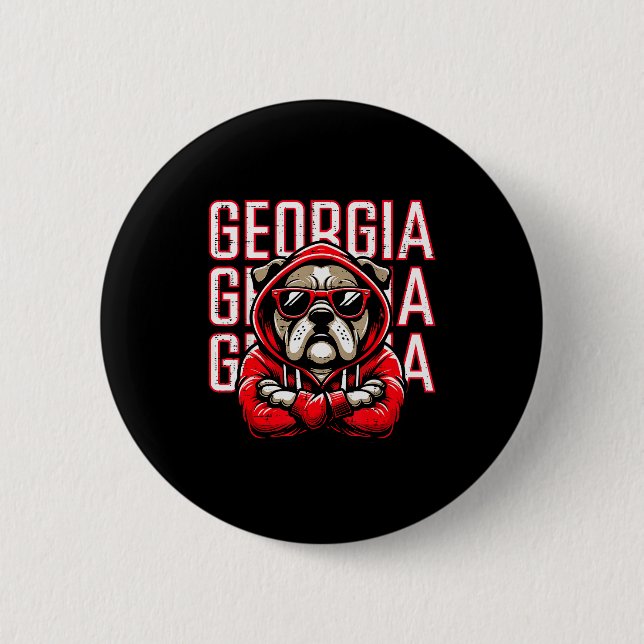 Bulldog Boys Youth Teen Kids Men Girls Women  Button (Vorderseite)