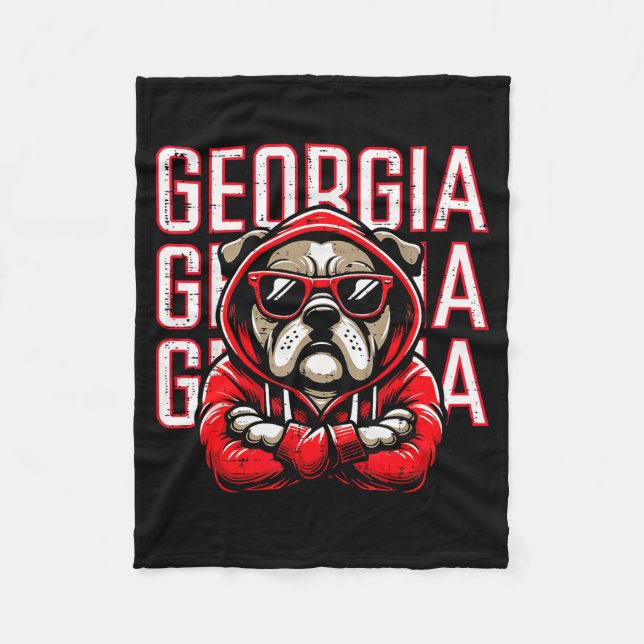 Bulldog Boys Youth Teen Kids Men Girls Women  Fleecedecke (Vorderseite)