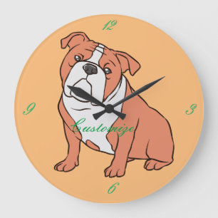 Bulldog Breed Thunder_Cove Große Wanduhr