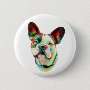 Bulldog Bright Bust Button