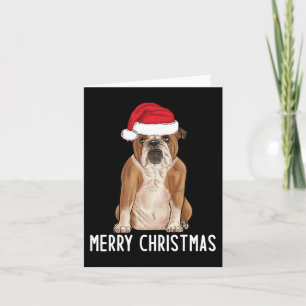 Bulldog Bully Merry English Bulldog Christmas 1 Karte