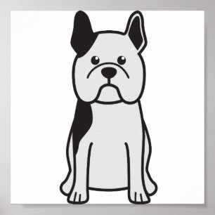 Bulldog-Cartoon Poster