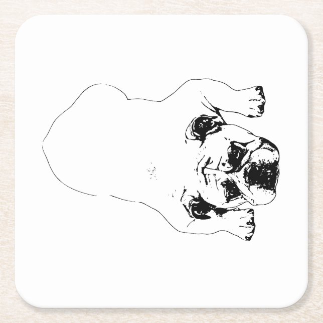 Bulldog Cheer Table Untersetzer (Vorderseite)