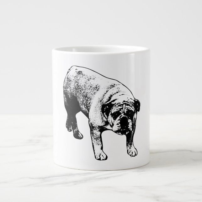 Bulldog Christmas Brew Jumbo-Tasse (Vorderseite)
