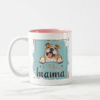 Bulldog cup mug dog lover cup mug zweifarbige tasse