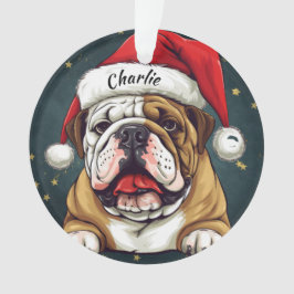 Bulldog Custom Christmas Ornament
