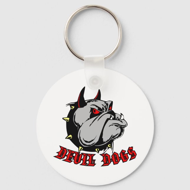 Bulldog Devil Dogs Schlüsselanhänger (Vorderseite)
