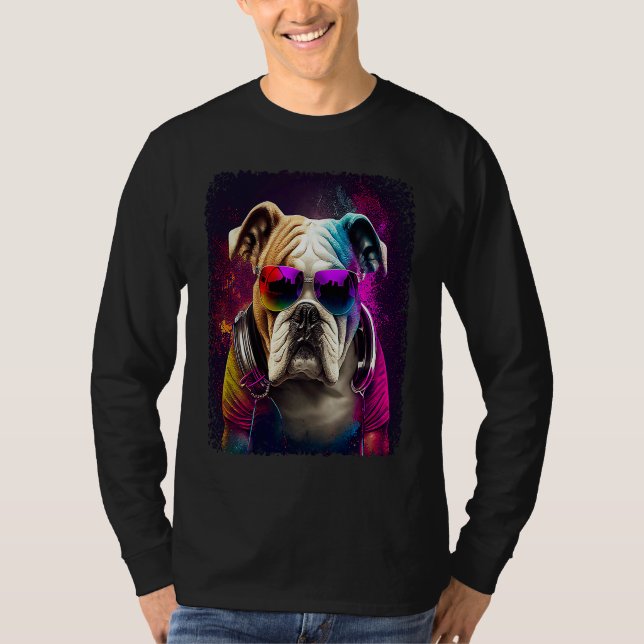 Bulldog DJ T-Shirt (Vorderseite)