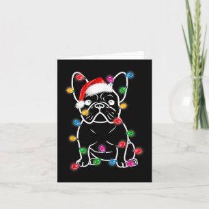 Bulldog Dog Tree Weihnachtslicht Pajama Boys Girl Karte