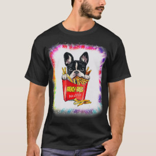 Bulldog Dog Vater Mama Boy Girl Gefärbte Krawatte T-Shirt