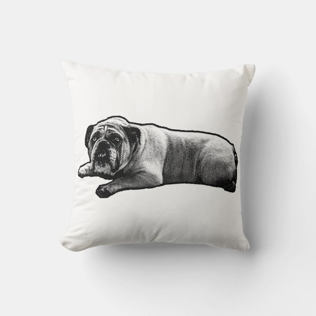 Bulldog Dream Corner Kissen (Vorderseite)