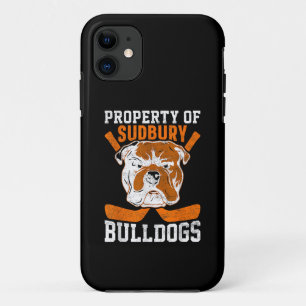 Bulldog Eigentum der Sudbury Bulldogs Pet-Hund Case-Mate iPhone Hülle