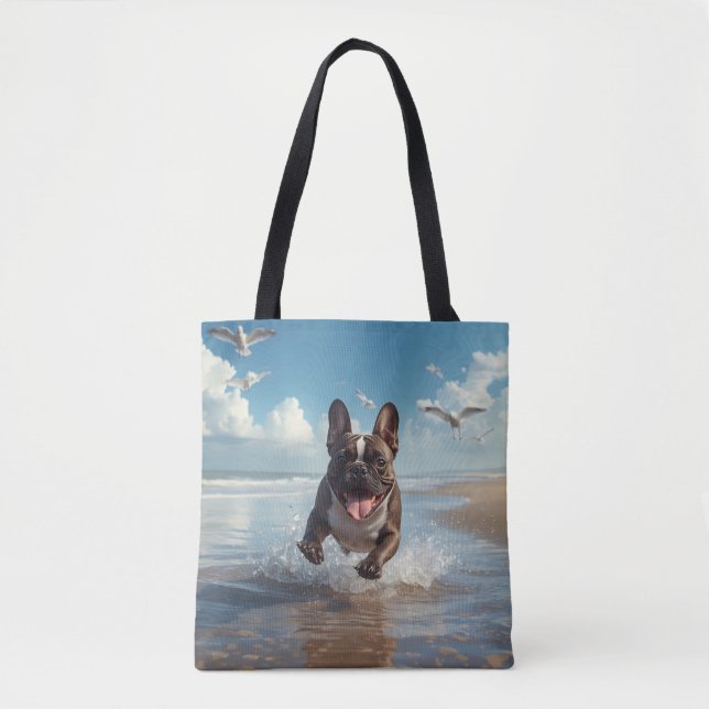 Bulldog Elegante Schultertasche (Vorderseite)