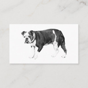 Bulldog-Eleganz, Echtheit beim Kontakt Visitenkarte