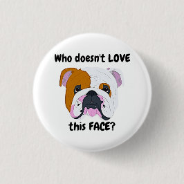 Bulldog Face Button
