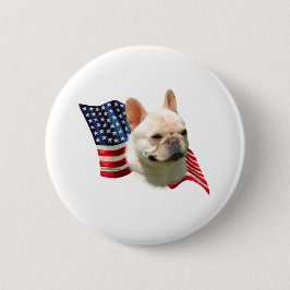 Bulldog-Fahne Button