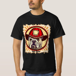 Bulldog-Feuerwehrmann-T - Shirt