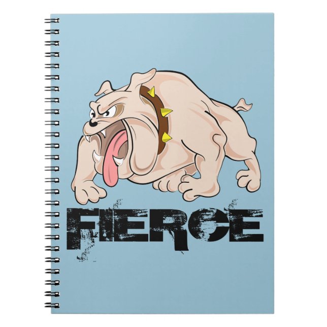 Bulldog Fierce Notizblock (Vorderseite)