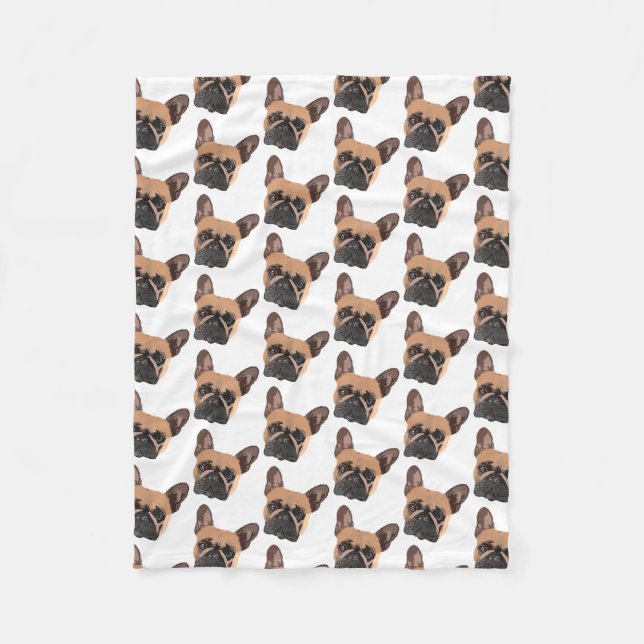 Bulldog Fleece Blanket (Vorderseite)