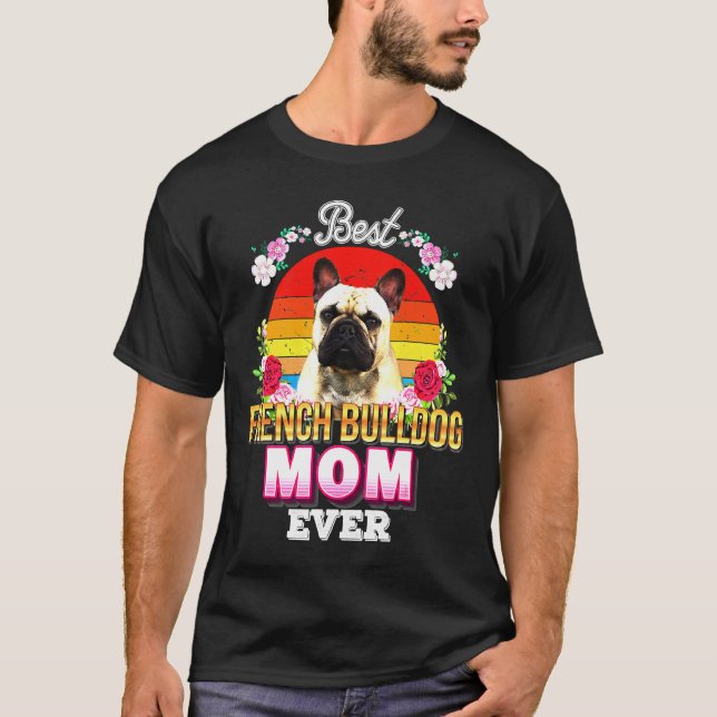 Bulldog Floral T-Shirt (Vorderseite)