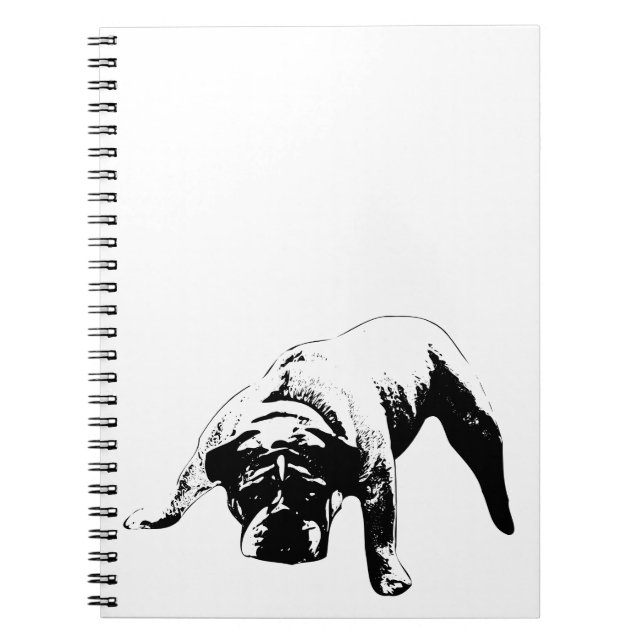 Bulldog-Focus-Seiten Notizblock (Vorderseite)