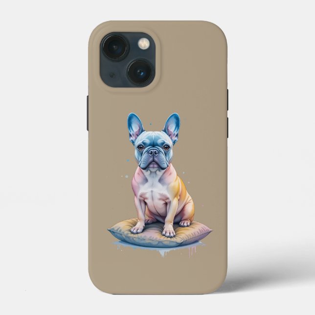 Bulldog Francés Colorido y Artístico  Case-Mate iPhone Hülle (Rückseite)