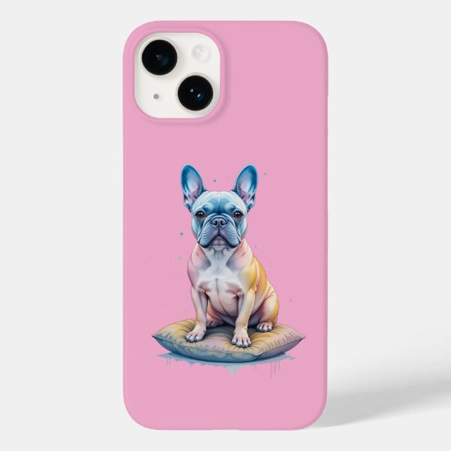 Bulldog Francés Colorido y Artístico  Case-Mate iPhone Hülle (Rückseite)