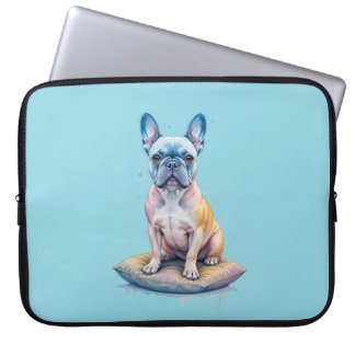 Bulldog Francés Colorido y Artístico Laptopschutzhülle