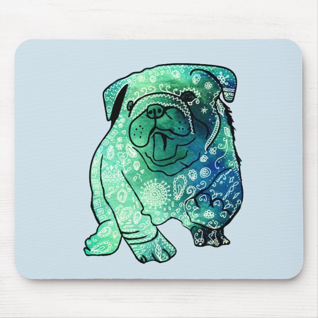 Bulldog-Französisch Buldog-Hund Mousepad (Vorne)