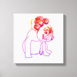 Bulldog French Buldog Puppy Sweet Dog Single druck Leinwanddruck