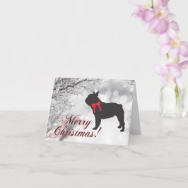 Bulldog / French Bulldog Christmas Card Karte