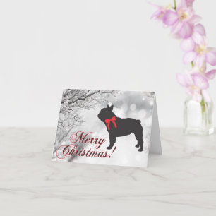 Bulldog / French Bulldog Christmas Card Karte