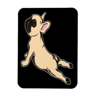 Bulldog Frenchie Lovely Yoga Niedlich Dog Gift Magnet