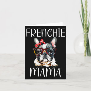 Bulldog Frenchie Mama Wasserfarbe Hund Muttertag  Karte