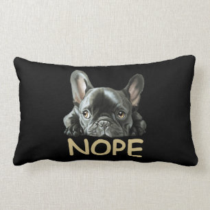 Bulldog  Frenchie Nope Geschenke Lendenkissen