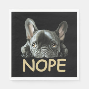 Bulldog Frenchie Nope Geschenke Serviette