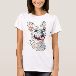 Bulldog - Frenchie - Pastellmosaik T-Shirt