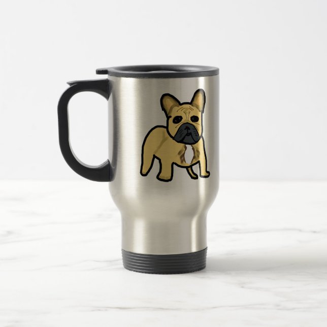 Bulldog Frenchie Reisebecher (Links)