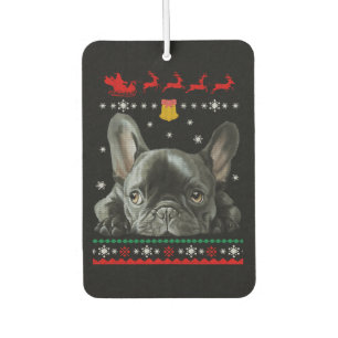 Bulldog Frohe Weihnachten mit Franchie Autolufterfrischer